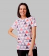 camiseta running mujer triangulos triangles Hoopoe Running Apparel
