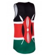 Camiseta running tirantes maasai kenia Hoopoe Running Apparel
